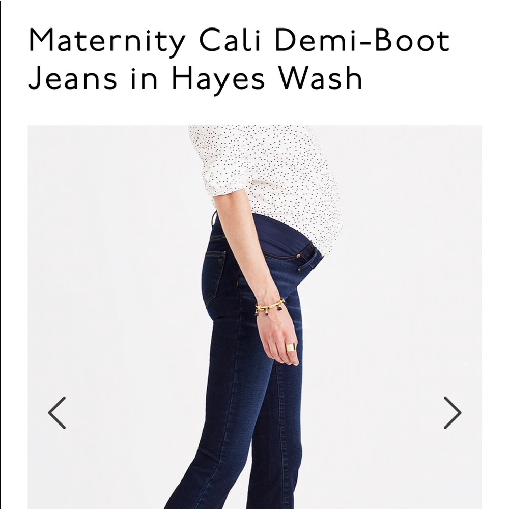 Madewell Maternity Cali Demi-Boot Jeans